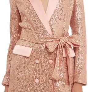 Express Pink Sequin Blazer